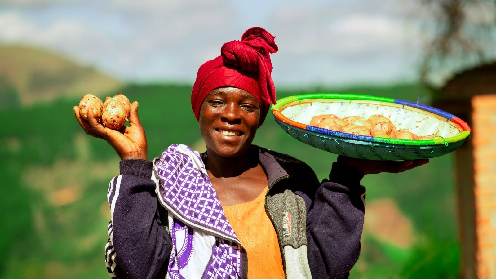 
Amadea Mringo, a smallholder farmer in Ludewa District, Njombe Region